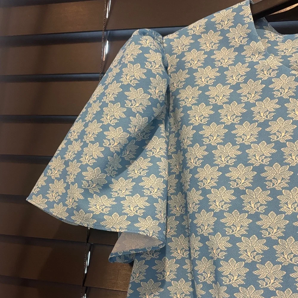 RHODE Blue and White Patterned Maxi Dress - Picture 3 of 3